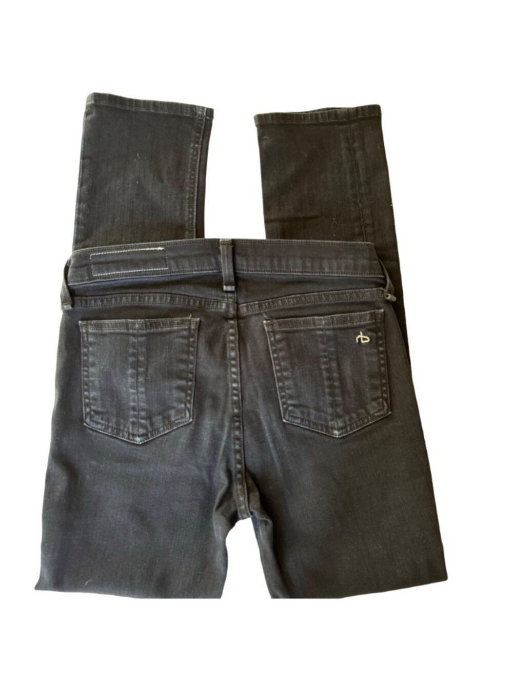 Rag & Bone Women's Coal Skinny Jeans Size 26 Button Fly Cotton Denim Designer - Picture 4 of 15